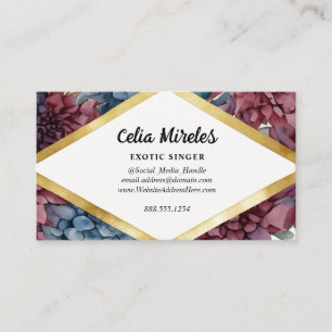 Enchanted Elegance Jewel-Toned Floral QR Code Enclosure Card