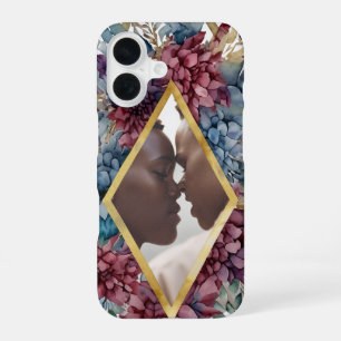 Enchanted Elegance Jewel-Toned Floral Wedding iPhone 16 Case