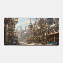 Enchanted Elegance: Steampunk Victorian Cityscape