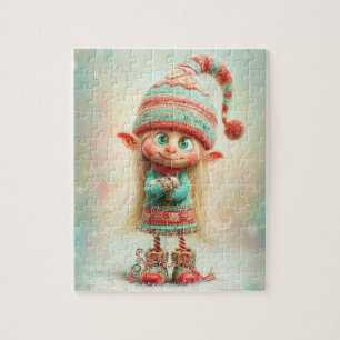 Enchanted Elf North Pole Christmas Magic Jigsaw Puzzle