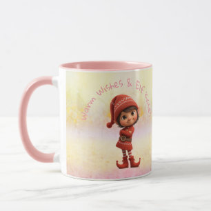 Enchanted Elf   North Pole Christmas  Mug