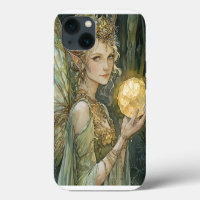 Enchanted Emerald Fairy Crystal Ball Fantasy Art