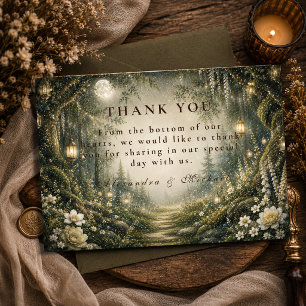 Enchanted Enchanted Woodland Wedding Thank You Card