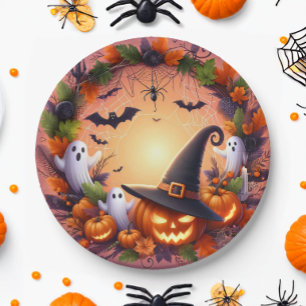 Enchanted Eve - Festive Halloween Paper Plates
