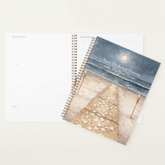 Enchanted Evening Beach Ocean Planner (Display)
