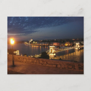 Enchanted Evening in Budapest Postcard
