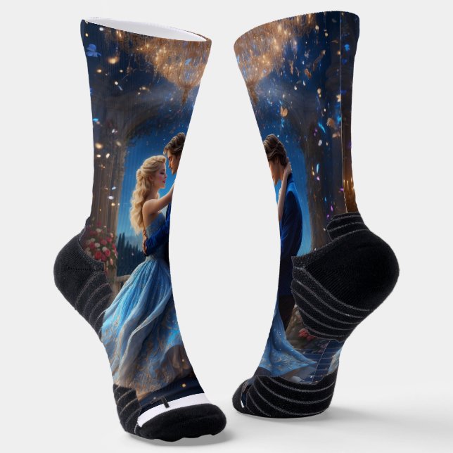 Enchanted Evening Waltz Socks (Angled)