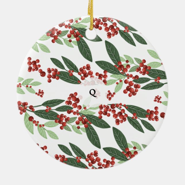 Enchanted Evergreen Elegance Christmas Ceramic Tree Decoration (Back)