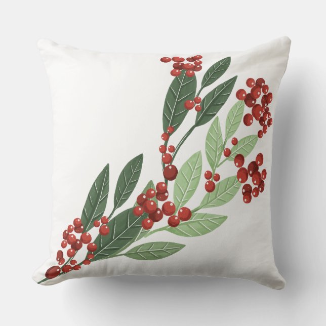 Enchanted Evergreen Elegance Christmas Cushion (Front)