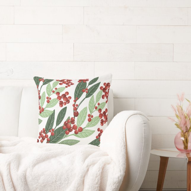 Enchanted Evergreen Elegance Christmas Cushion (Couch)