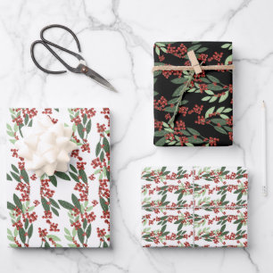 Enchanted Evergreen Elegance Christmas Wrapping Paper Sheet
