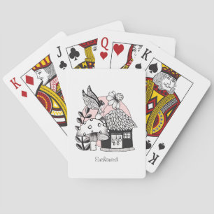 Enchanted Fairy And Fairy House Playing Cards