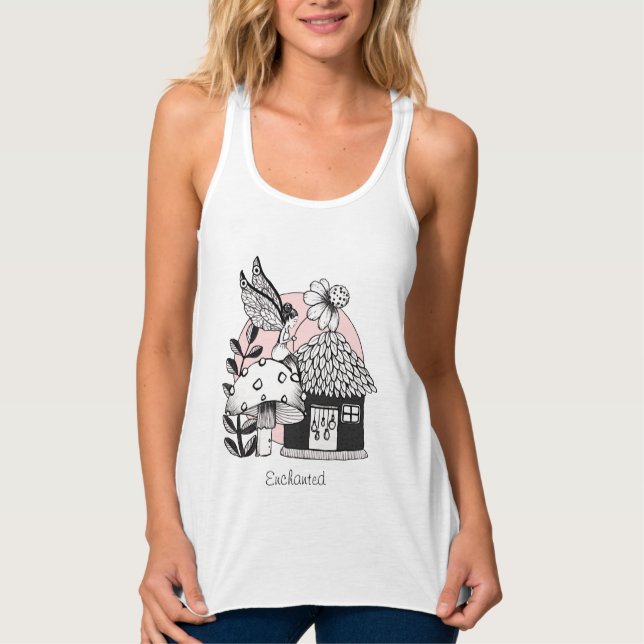 Enchanted Fairy And Fairy House Singlet (Front)