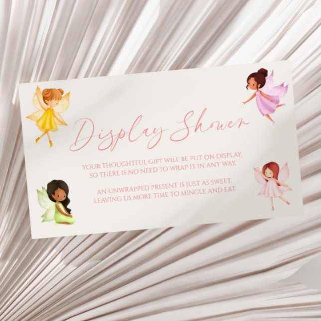 Enchanted Fairy Baby Shower Display Shower Enclosure Card (Creator Uploaded)