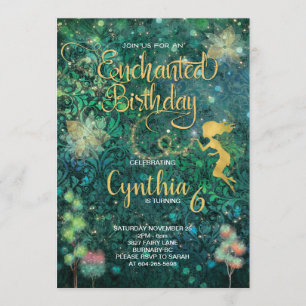 Enchanted Fairy Birthday Invitation