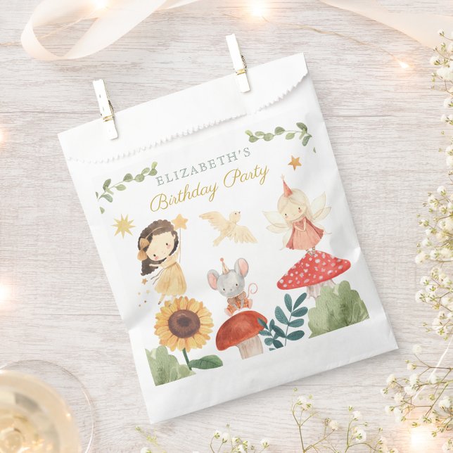 Enchanted Fairy Birthday Mushroom Favour Bags (Creator Uploaded)