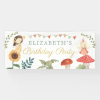 Enchanted Fairy Birthday Mushroom Woodland