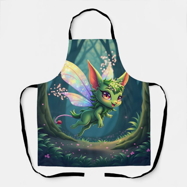 Enchanted Fairy Critter – Magical Forest Sprite  Apron (Front)