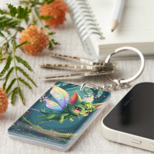 Enchanted Fairy Critter – Magical Forest Sprite  Key Ring
