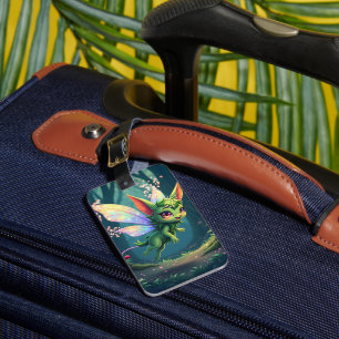 Enchanted Fairy Critter – Magical Forest Sprite  Luggage Tag
