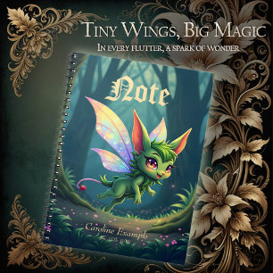 Enchanted Fairy Critter – Magical Forest Sprite  Notebook