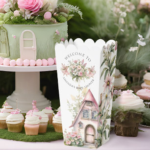 Enchanted Fairy Floral Cottage Bee Baby Shower Favour Box