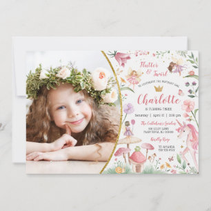 Enchanted Fairy Garden Birthday Invitation
