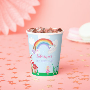 Enchanted Fairy Garden Kids Birthday  Paper Cups