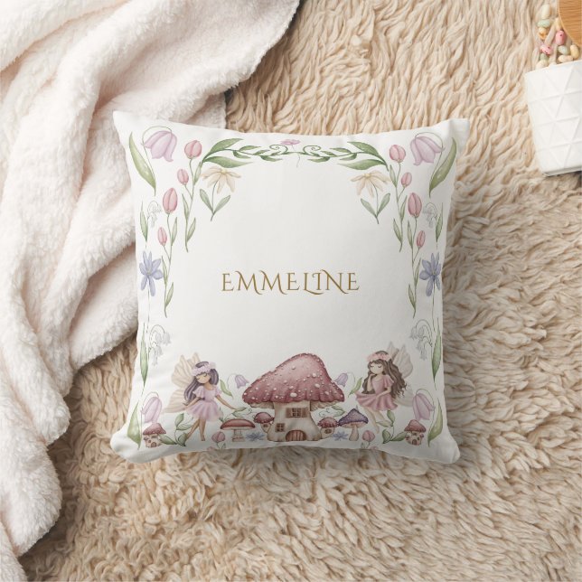 Enchanted Fairy Girl  Cushion (Blanket)