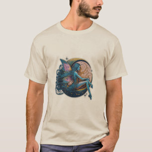 Enchanted Fairy Moon Sticker Desined T-Shirt