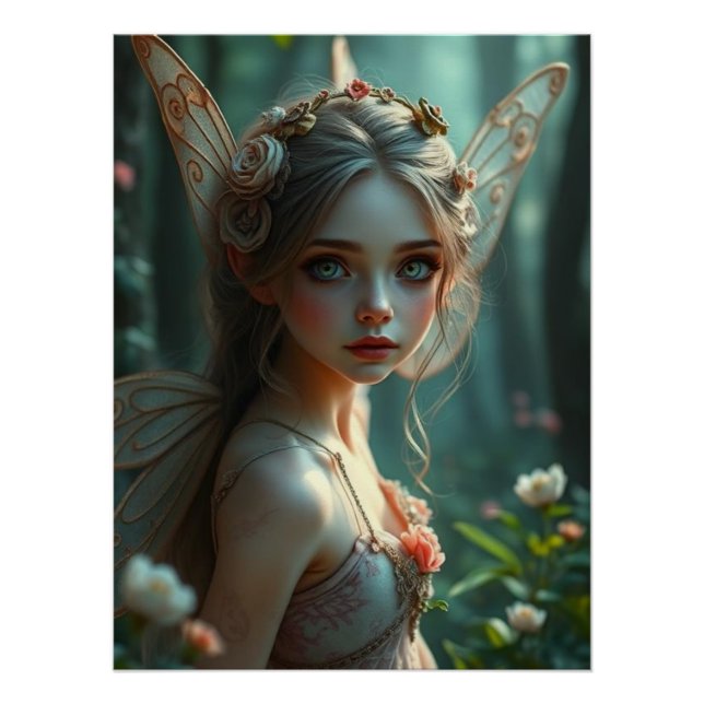 Enchanted Fairy Mystical Forest Poster (Front)
