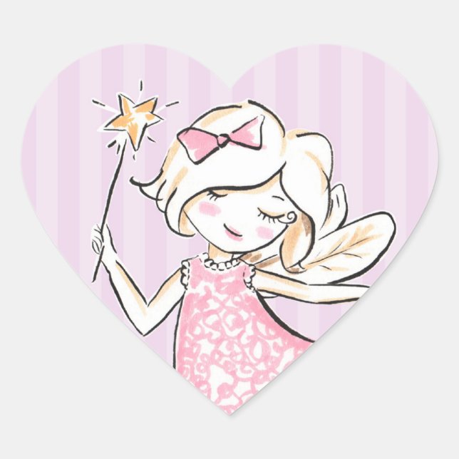 Enchanted Fairy Princess Birthday Party Sticker (Front)