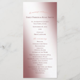 Enchanted Fairy Tale Castle Wedding Program Programme