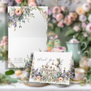 Enchanted Fairy Tea Party Baby Shower Thank You Card