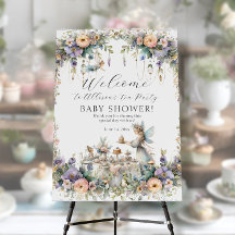 Enchanted Fairy Tea Party Floral Baby Girl Shower