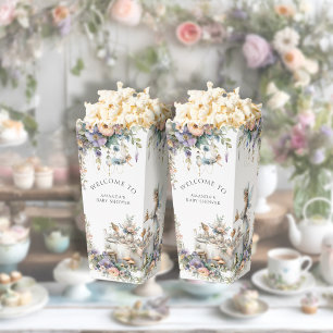 Enchanted Fairy Tea Party Floral Baby Shower Favour Box
