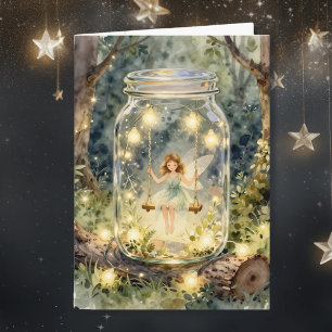 Enchanted Fairy Themed   Thinking About You Card