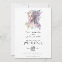 Enchanted Fairy Woodland Wedding Invitation