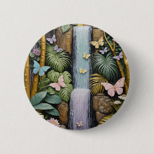 Enchanted Falls Oasis 6 Cm Round Badge