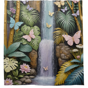 Enchanted Falls Oasis Shower Curtain