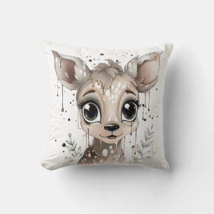 "Enchanted Fawn" Whimsical Cushion Cover