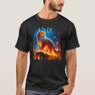 Enchanted Fire Feline T-Shirt