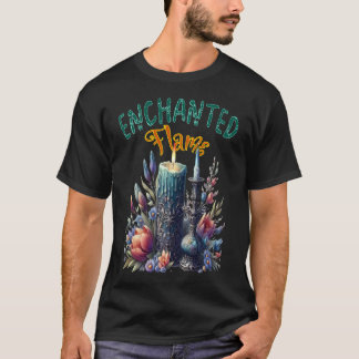 Enchanted Flames: Candles Burning T-Shirt