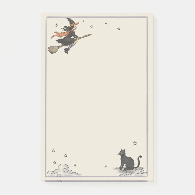 Enchanted Flight Unlined 4" x 6"  Post-it Notes (Front)