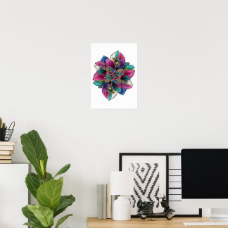 Enchanted Flora Soft Pastel Ethereal Art Poster
