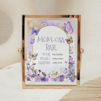Enchanted Floral Butterfly Baby Shower Mum Osa Bar