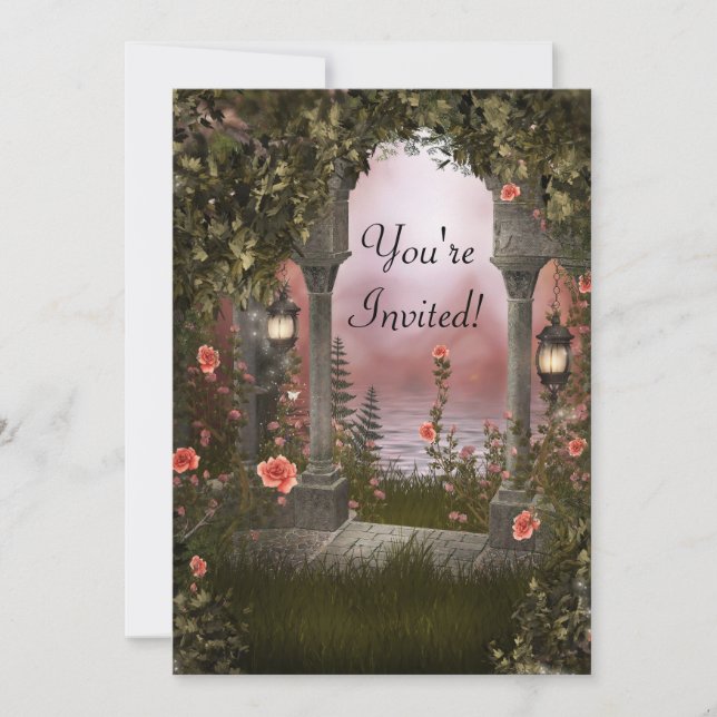Enchanted Floral Garden Event Invite (Front)