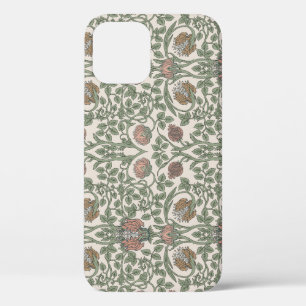 Enchanted floral vintage: retro wallpapers. iPhone 12 case