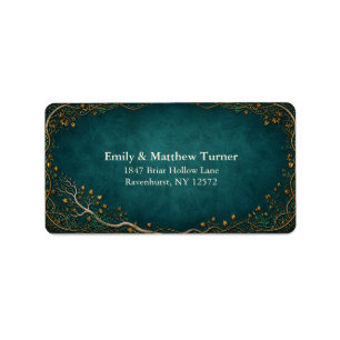 Enchanted Forest Address Return Shipping Label