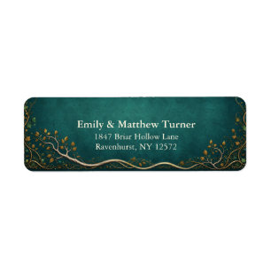 Enchanted Forest Address Return Shipping Label